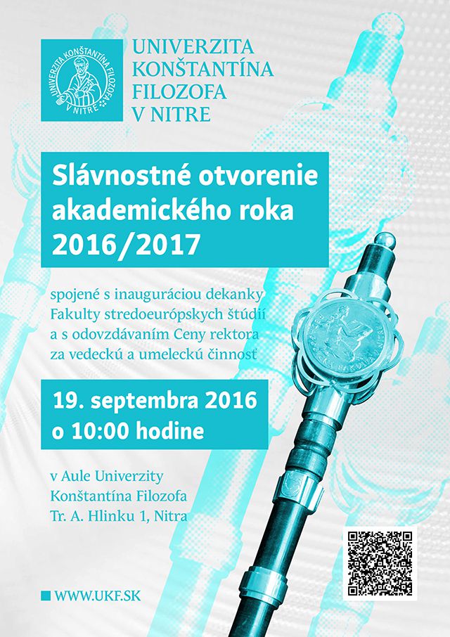 #ukfvnitre slávnostne otvorí 19. septembra 2016 nový akademický rok
