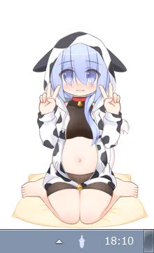 うさぎパジャマと牛パジャマも修正完了。 