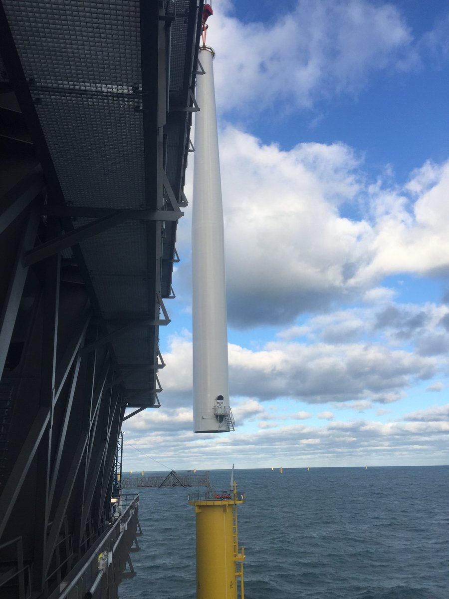 90% of all wind turbines have been placed in the North Sea. An impressive achievement so far. #hardworkoffshore