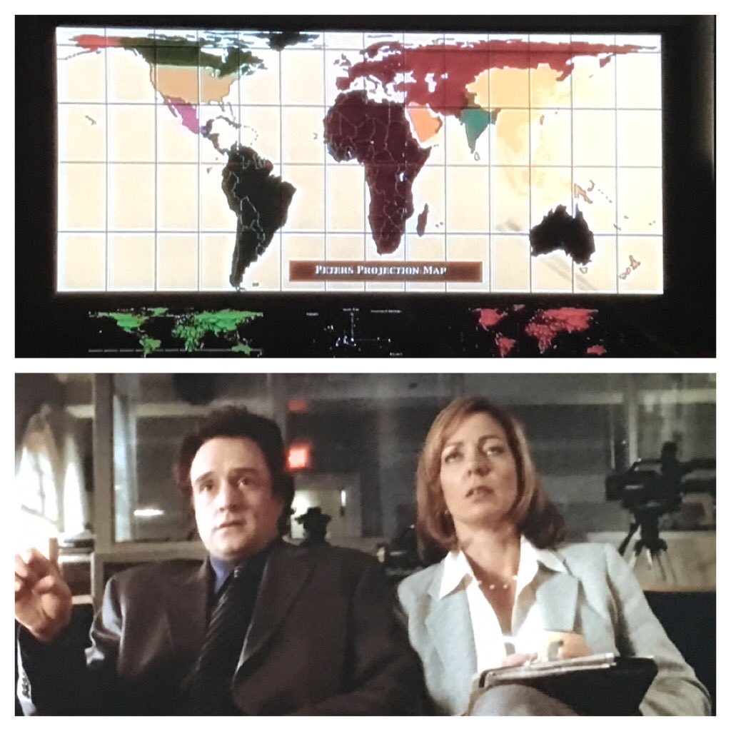 DavidRCurtis's tweet image. #cartography #petersprojection #maps #geography #thewestwing #bigblockofcheeseday #bartletforamerica 🌎🌍🌏