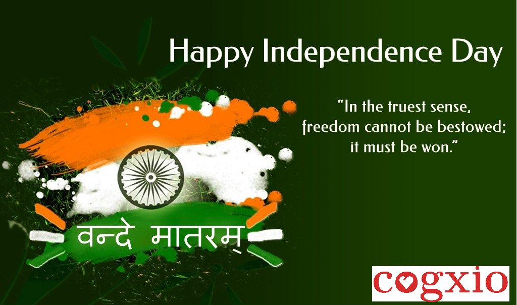 cogxio's tweet photo. Happy Independence Day! Jai Hind. Jai Bharat. #indepedenceday #cogxio #70year https://t.co/LPv2nf9VS6