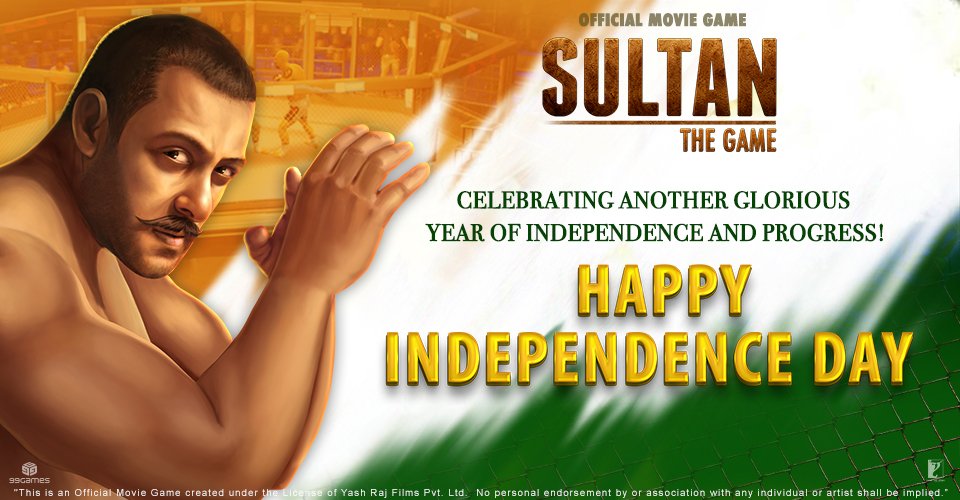 sultanthegame's tweet photo. Wishing you all Proud Indians a very #HappyIndependenceDay 🇮🇳 !
#BeingSultan #Sultan #IndependenceDayIndia https://t.co/4hl0b74KiH