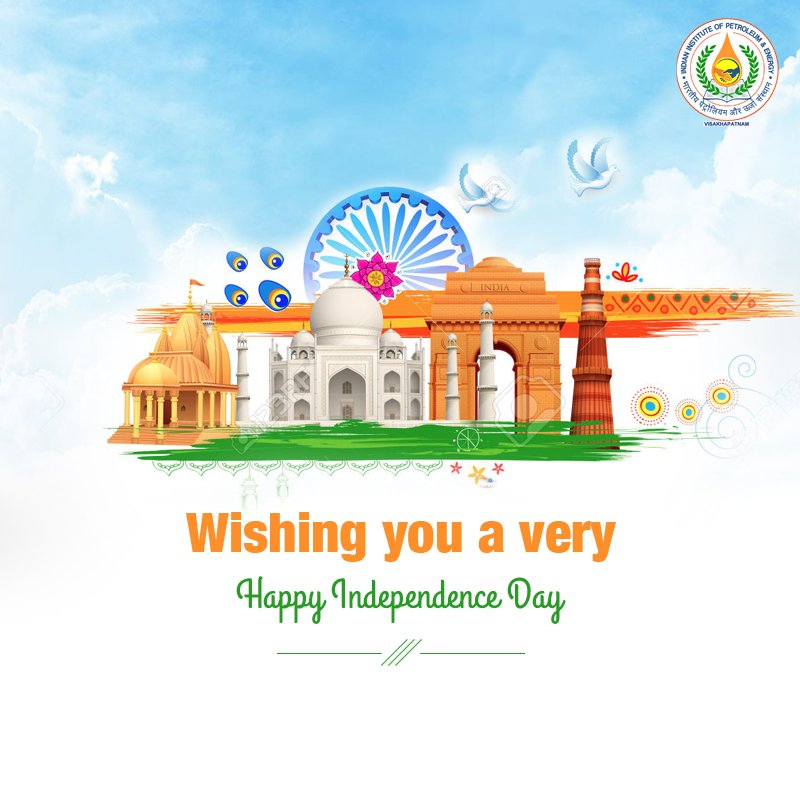 IIPEVizag's tweet photo. A salute to the incredible nation. IIPE wishes you all a Happy Independence Day. https://t.co/b3oDkLMwTk