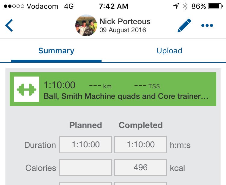 Just another crazy workout from @tayganrob Can feel the strength coming on and I'm loving it!