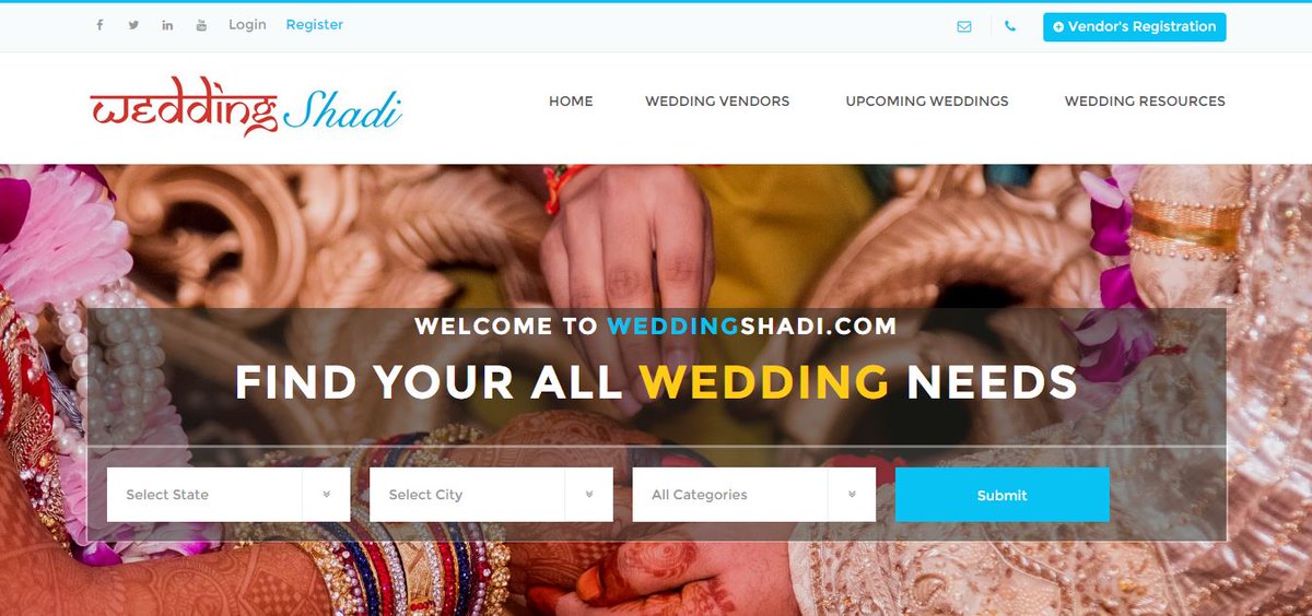 weddingshadi1's tweet photo. This #Independenceday, get freedom from #Traditionalways of #findingvendors. #WeddingShadi.com #VendorsClassified. https://t.co/YSvsobV3Kk