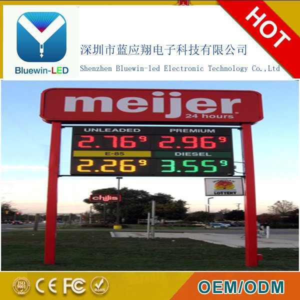 led gas price display screen