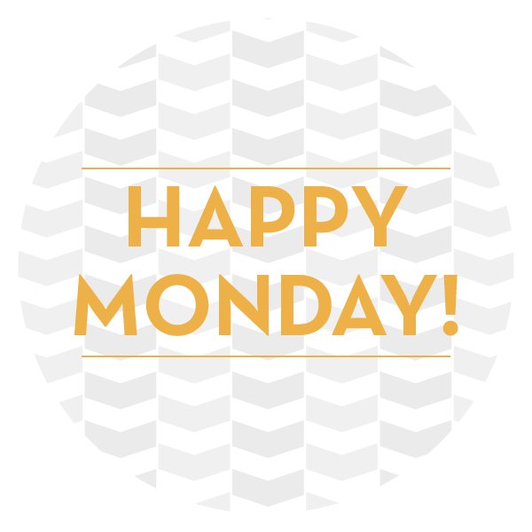 The weekend is over and it’s the start of a brand new week. Happy Monday all!
