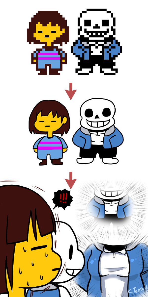 Sansは重要な事をあなたに伝えている。 ＊しかし、あなたは別のことに