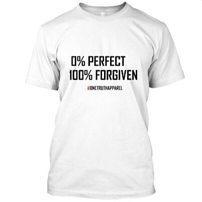 onetruthapparel's tweet photo. Get your "0% Perfect 100% Forgiven" Tee today!
➡https://t.co/KBjwaM6Fxp⬅
#OneTruthApparel https://t.co/kei7w9C1Vr