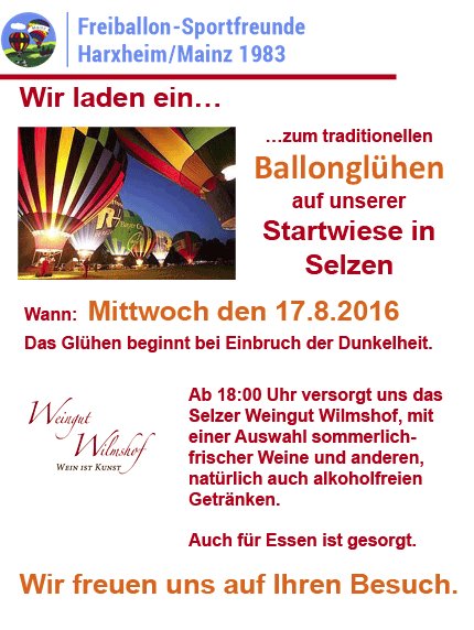 IngelheimerMP's tweet photo. Nicht vergessen: Am Mittwoch leuchten sie wieder ... #Selzen #Rheinhessen #Ballonglühen #Fesselballons https://t.co/xQ82DeBzH2