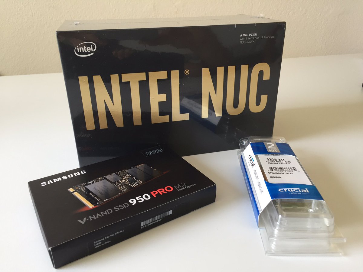 tberger80's tweet image. Look what the postman just delivered. Thanks @VishalG !#HomeLab #IntelIRIS #awesome