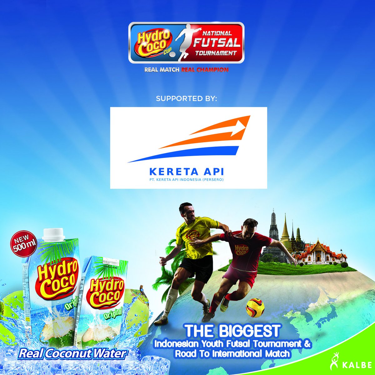 RT <a href="/My_HydroCoco/">Hydro Coco</a>: Hydro Coco Cup 2016 nggak akan sampai kota kamu kalau nggak ada dukungan dari <a href="/KAI121/">Kereta Api Indonesia</a> Sobat Hydro!