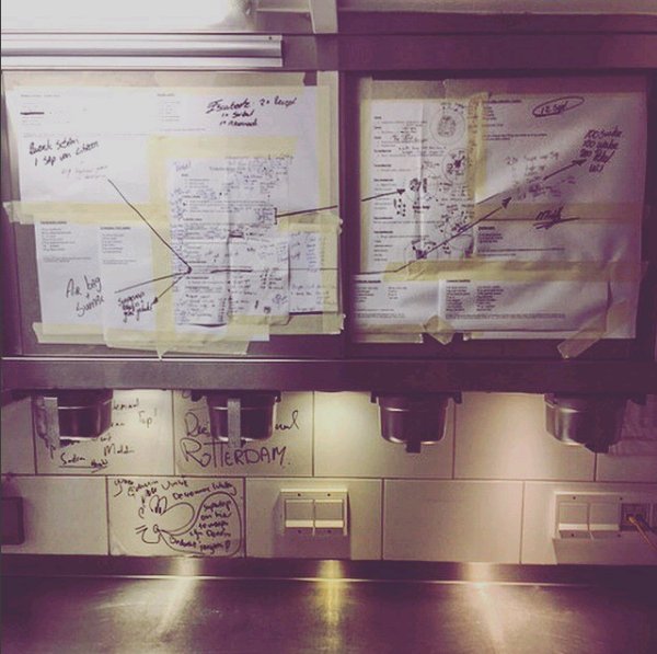 Soon all our ideas will become reality - two more days of preps before we are opening! #Vinkeles #kitchen