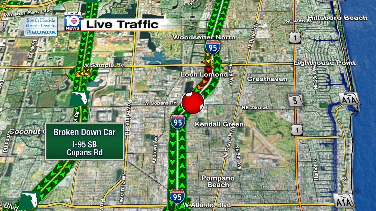Crash on I-95 SB at Copans Rd #traffic https://t.co/piUSryS2uU