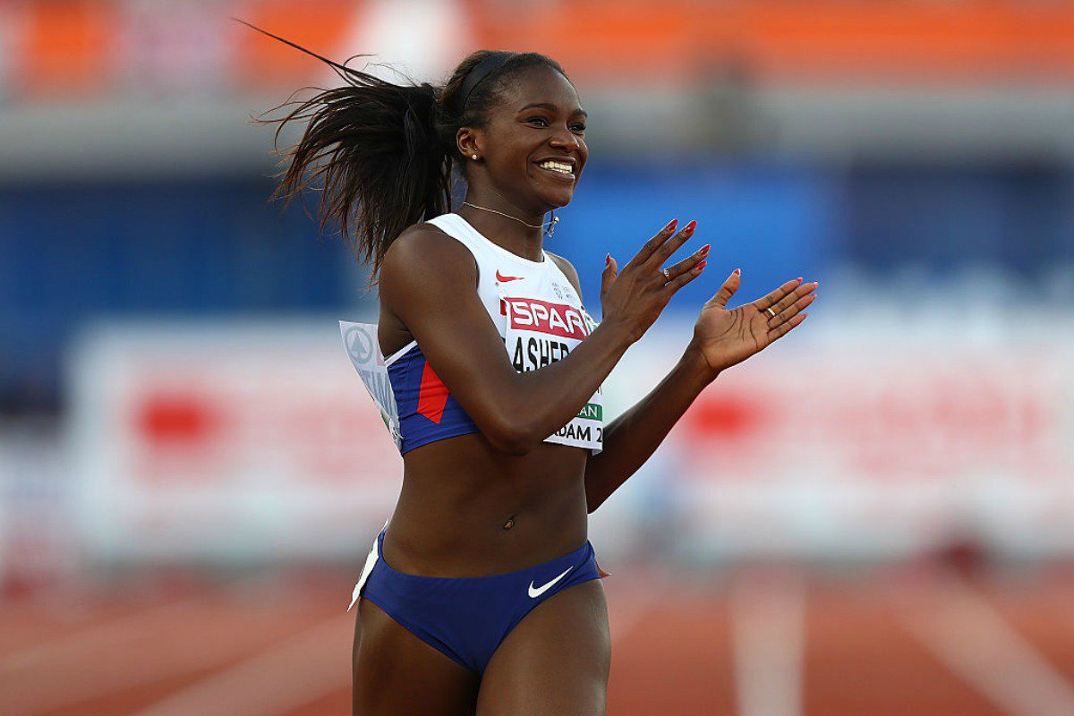 TheRunningBug's tweet photo. Who's going to be watching @dinaashersmith the 200m rounds today? Go Dina! 💪 #Rio2016 https://t.co/5XTIV0TLdz https://t.co/SOqqPSMpqB