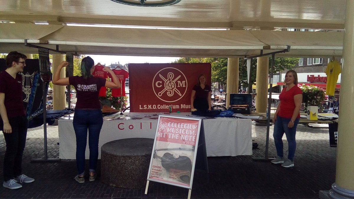 Stand klaar! Commissie klaar! Kom allemaal kijken naar al onze gezelligheid! #lsko #cm #elcid2016 #collegiummusicum