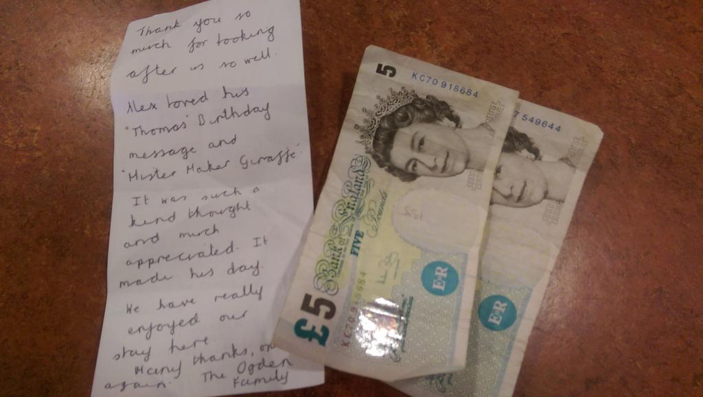 Little Alex had a lovely 4th birthday with us and left us a lovely note #teamtamworthcentral #Piwow