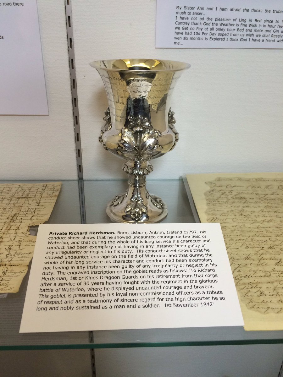FiringLine's tweet photo. Today we have been presented with this rather lovely piece of @TheWelshCavalry silver #Waterloo #Herdsman https://t.co/PF56YXRrdM