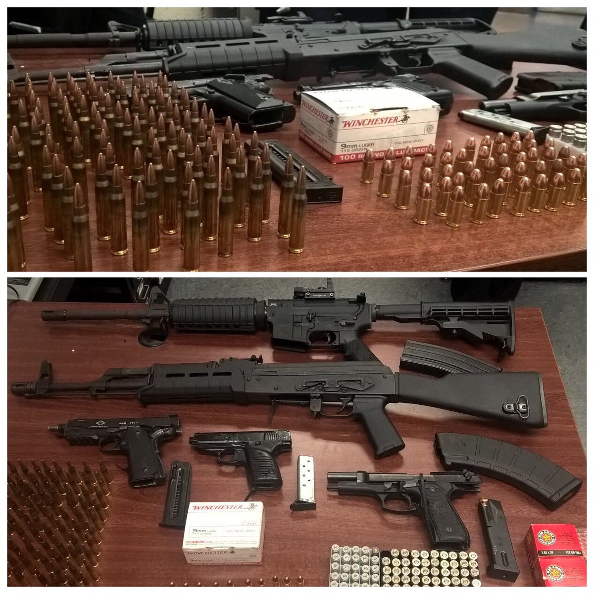 NYPDnews's tweet image. Great work by @NYPD41Pct midnight patrol officers in the #Bronx for getting these dangerous weapons off the streets.