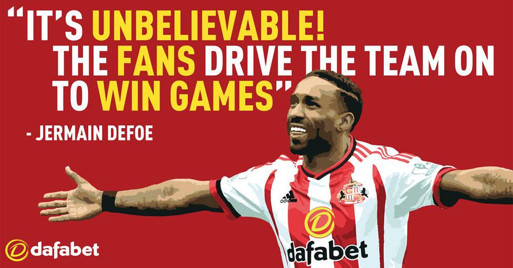 Dafabet's tweet image. We're giving away TEN pairs of tickets for this weekends game. #SAFC fans Follow+RT for chance to win #HawayTheLads