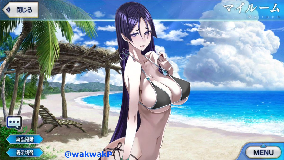 ノエル Fgoから源頼光ママの水着コラ かなりミサ姉っぽくなってしまった 胸はもっとデカい方が良かったかなぁ Fgo 源頼光