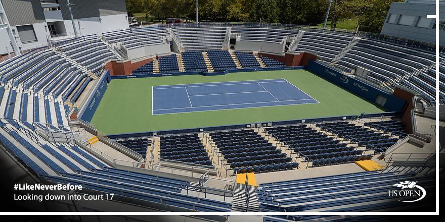 Us Open Tennis On Twitter A New Vantage Point Looking Into Court 17 From The Top Of Court 12 Usopen Likeneverbefore Https T Co Ecmbsrk7wd