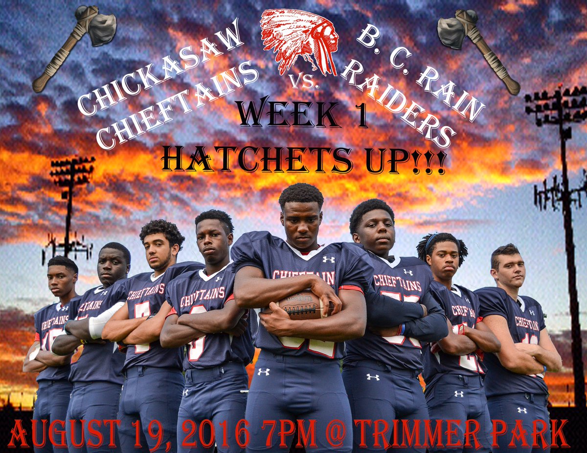 #Football season is here! See you there! Let's go <a href="/thechieftainway/">Chickasaw Chieftains Athletics</a> #PRIDE #IwillBeThere