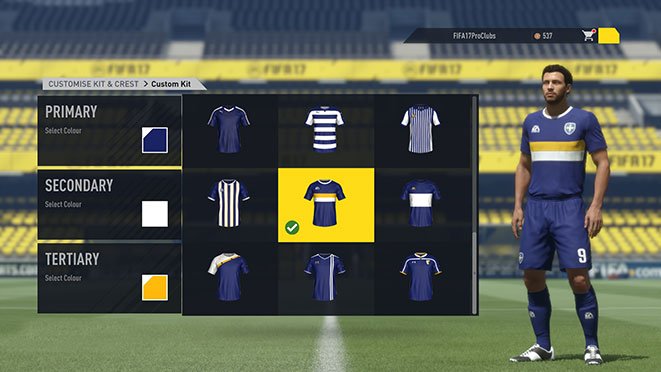 FIFASoccerBlog's tweet image. Club kit and badge customisation. Not the freedom most would of liked, but it is an improvement! #FIFA17 #ProClubs