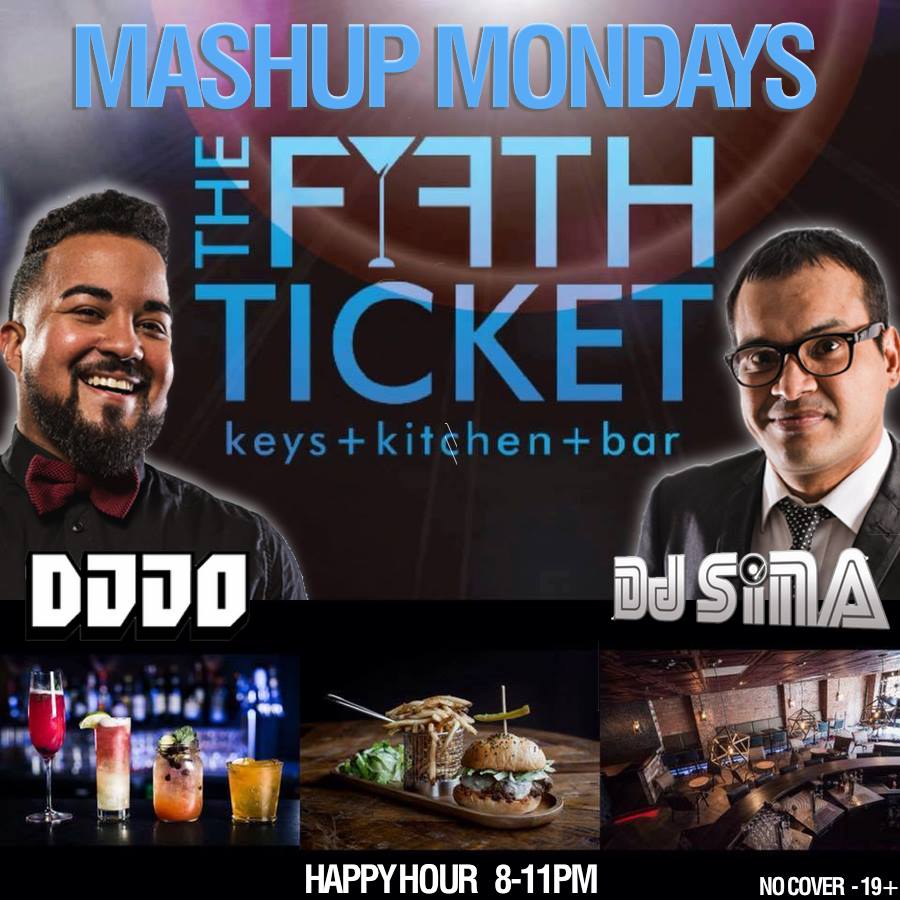DJSINA's tweet image. Mash Up Monday Happy Hour from 8pm to 11pm come Dine Drink &amp;amp; Dance till 2am NO COVER