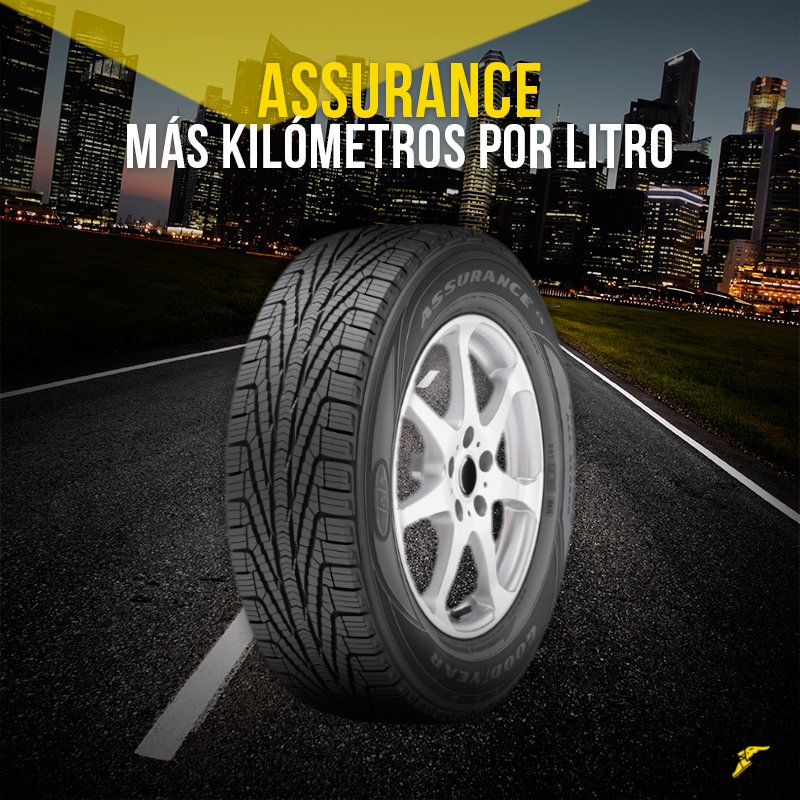 GoodyearMx's tweet photo. Durabilidad y bajo consumo de combustible, 2 características que hacen de los Assurance un sinónimo de economía. https://t.co/sTF4OuvQym