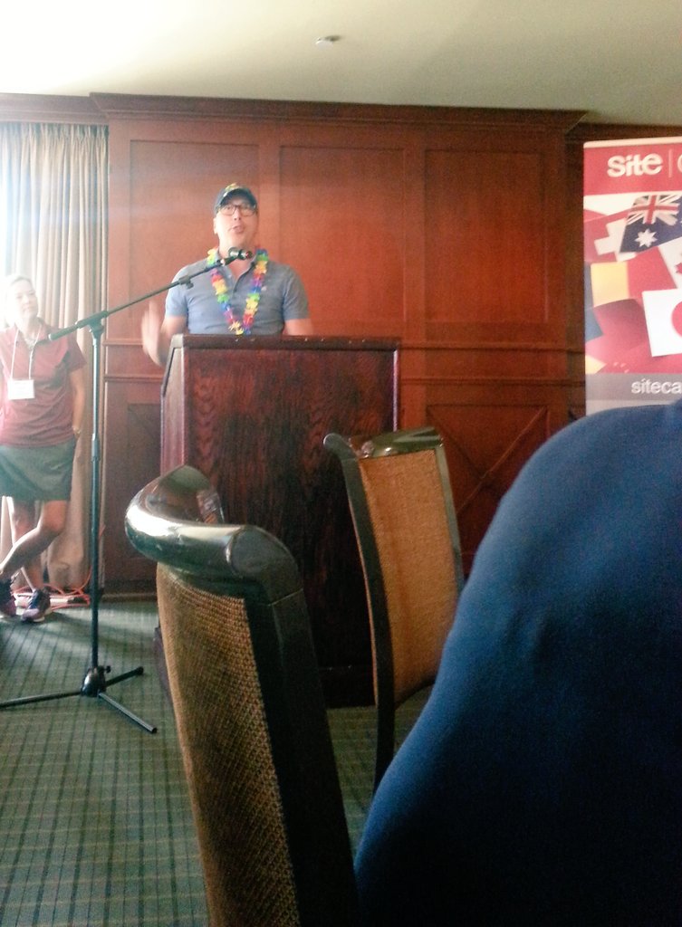sitecanada's tweet photo. @sitecanada President @johnbcrowe thanking the sponsors and attendees #golfday https://t.co/H2RznvGsuq