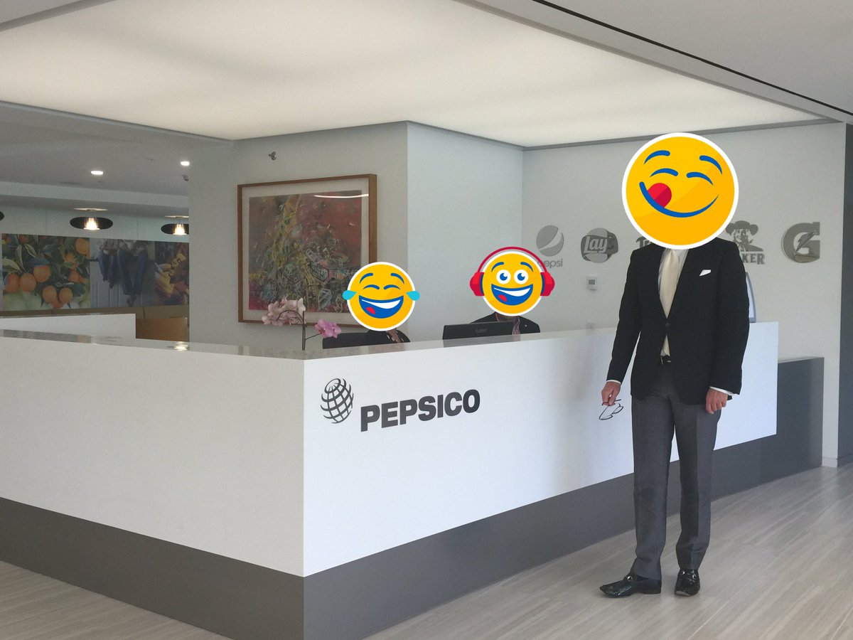 BradJakeman's tweet photo. Practicing  at @pepsico HQ with my new #Stickers @adambain. Super awesome #sayitwithpepsi. @pepsi @TwitterAds https://t.co/7W1TxNJ7ic