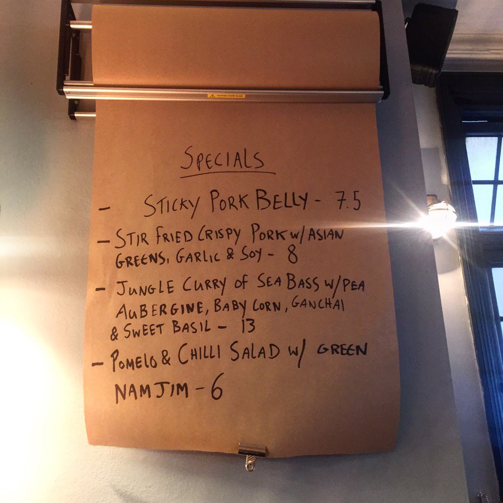 Monday specials <a href="/TheKingandCo/">The King & Co</a> #thaifood #clapham #londonfoodb