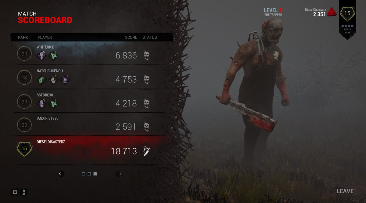 _xDiesel's tweet photo. #DeadbyDaylight #trapper First time as trapper..... RIP #nopip https://t.co/4oBnp2ThpC