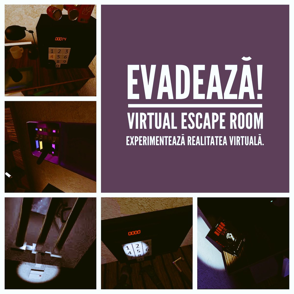 VRGAMINGROMANIA's tweet photo. Mai multe detalii: https://t.co/wBHfvzQFsv sau telefonic la 0731 771 755

#vrgamingromania #VRescapeDays https://t.co/oHKx92UINQ