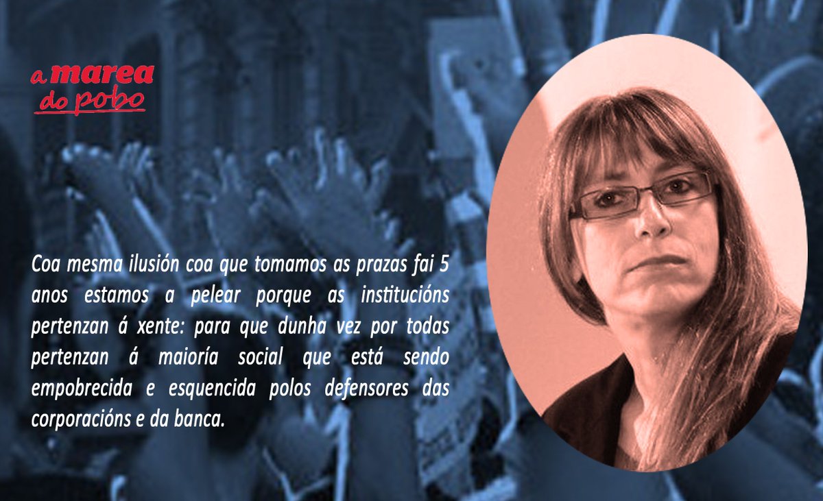 Vanessa_Somoza's tweet photo. As institucións deben ser e estar para as persoas, non para as corporacións e a banca #MareaDoPobo #PrimariasMarea https://t.co/llaqvw8ejF