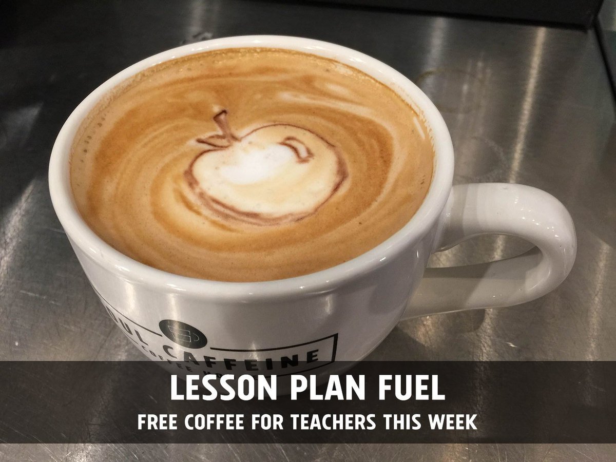 soul_caffeine's tweet photo. Hey Teachers need some fuel for lesson plans? We're giving away free small drinks to teachers this Mon thru Fri! https://t.co/I0iAU0KnIM
