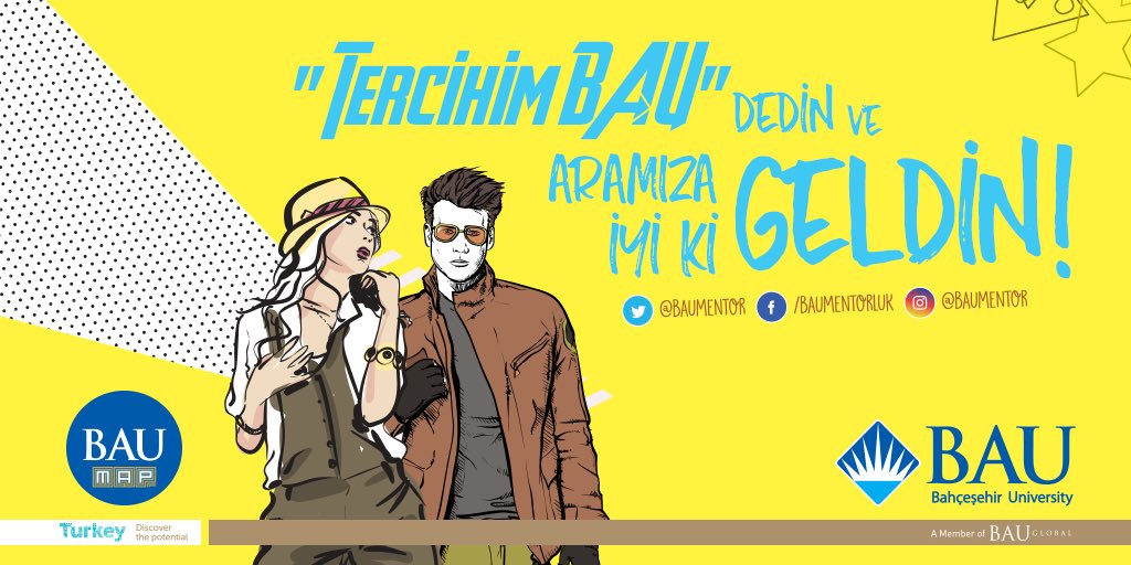 BAUMentor's tweet photo. BAU Ailesi büyüdükçe ben ayrı bi' mutlu oluyorum! Hoş geldin @BAU2016girisli! https://t.co/3zsPtMu8Mv