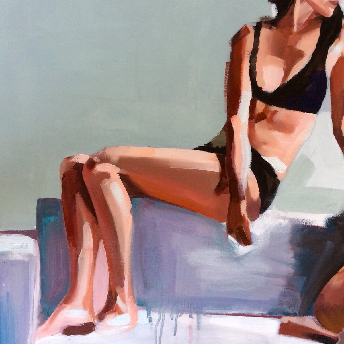 Worked so hard at this today-some of it worked..most of it didn't! (crop) #oilpainting #oilonboard #portrait