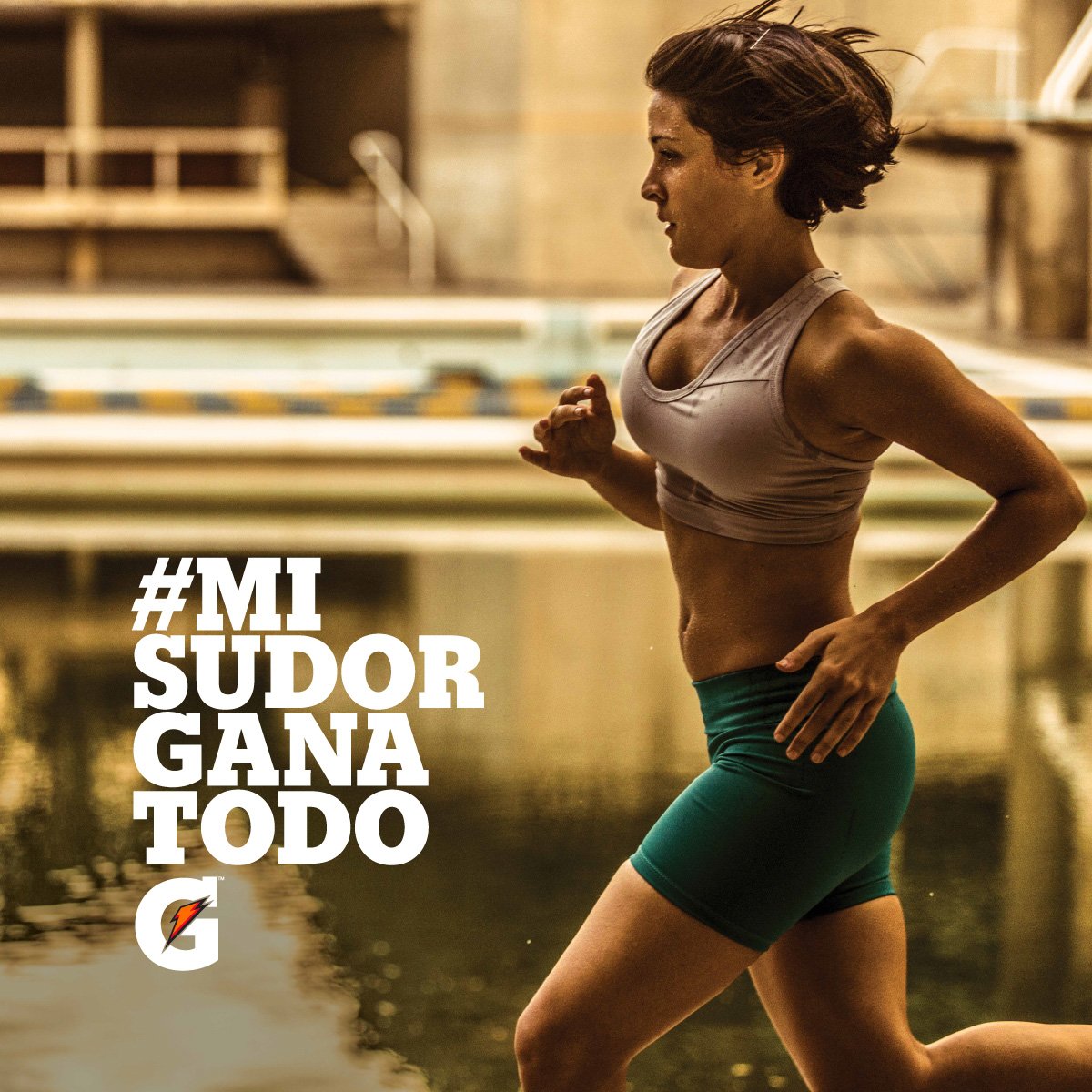 Mi sudor gana en cada paso. #MiSudorGanaTodo. Solo Gatorade repone lo más importante de mí.