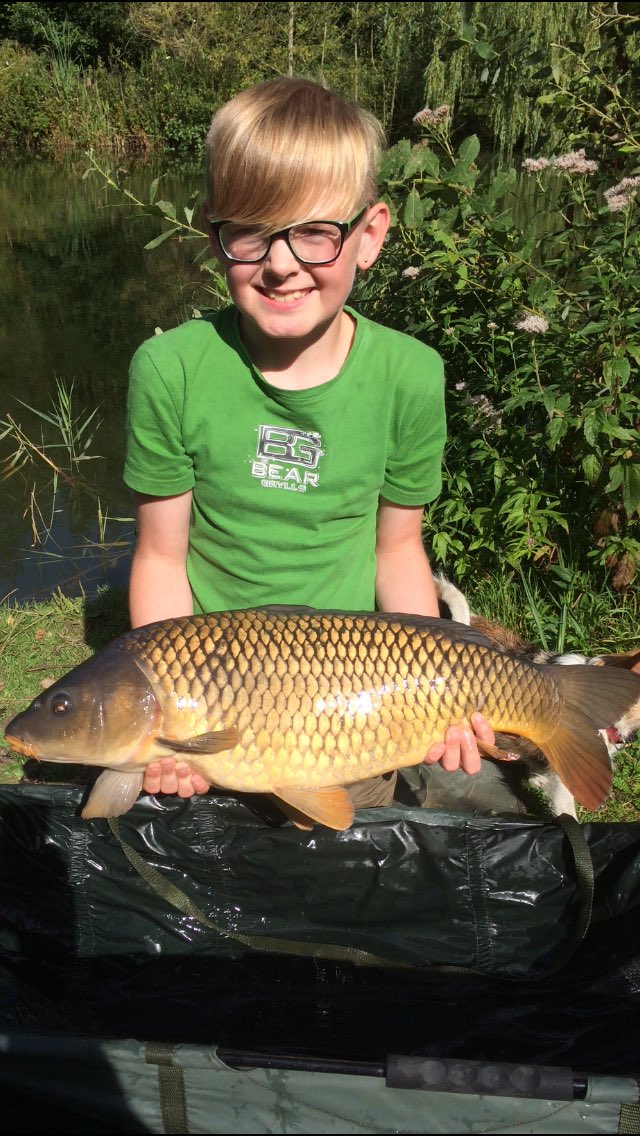 First blood to Alfie 12lb common <a href="/Taswood_lakes/">Taswood_lakes</a>