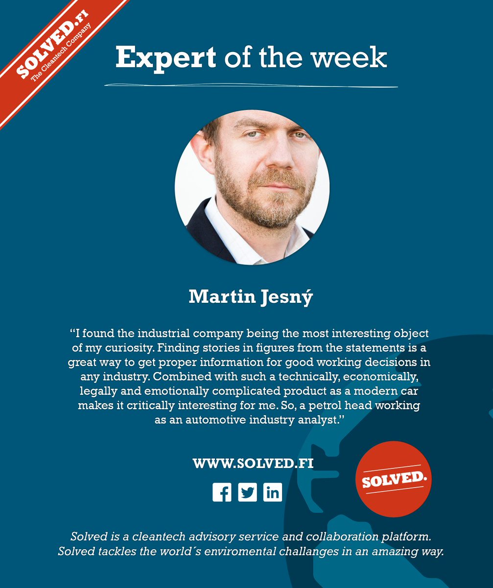 SolvedTogether's tweet photo. It's Monday, so it’s time for this week's #expertoftheweek: Martin Jesný https://t.co/35IHNfveXd #industrialanalysis https://t.co/pplTeFvPyU