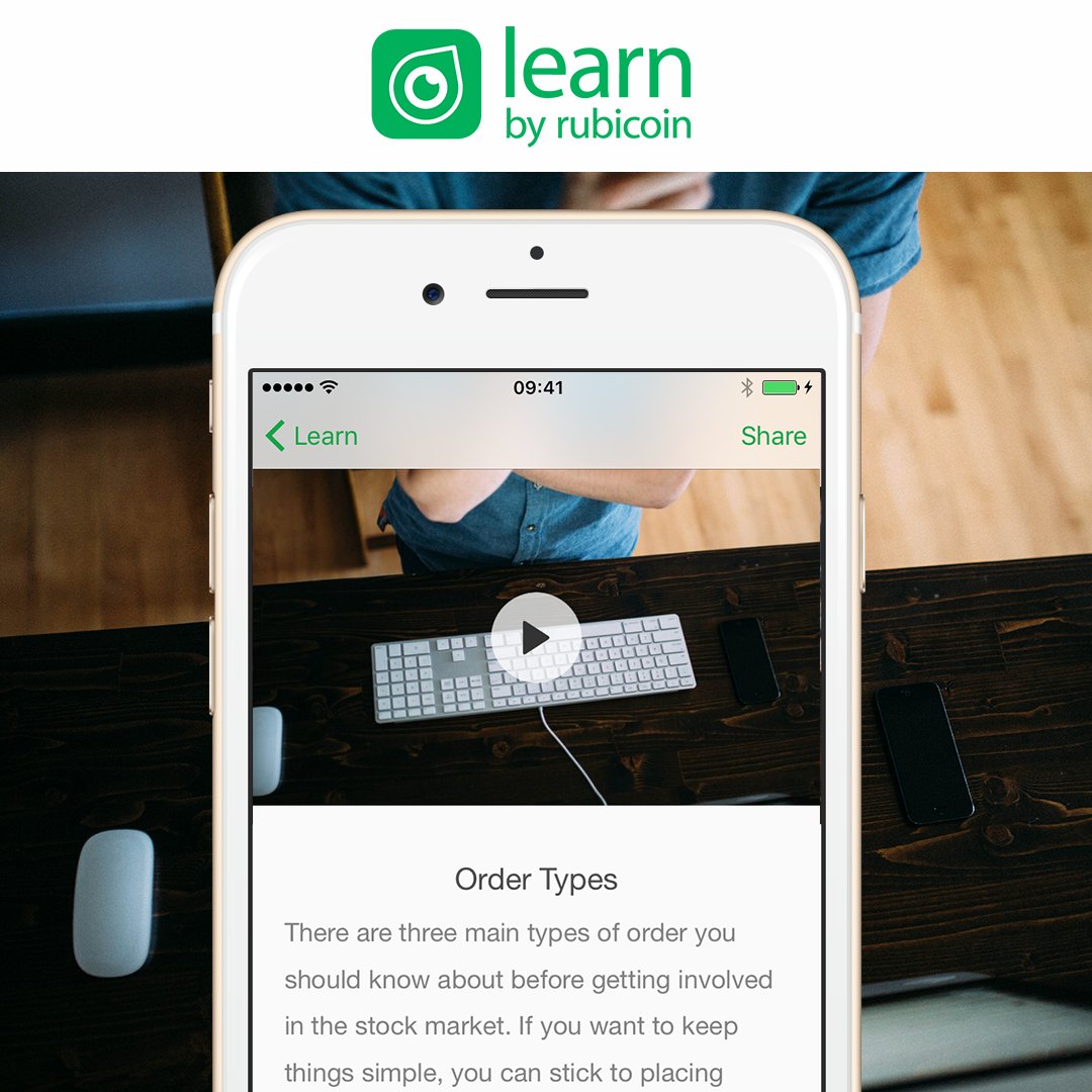 MyWallStHQ's tweet image. Find out about the three different types of order with our free app apple.co/2bjcD41 & #LearnWithRubicoin