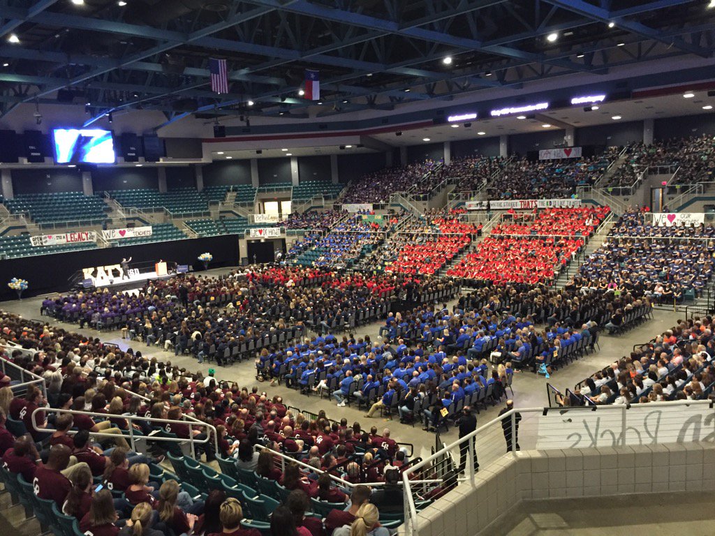 LeeCrews4's tweet photo. A packed house at #katyisd convocation #bethelegacy https://t.co/jkH7CMmrcI