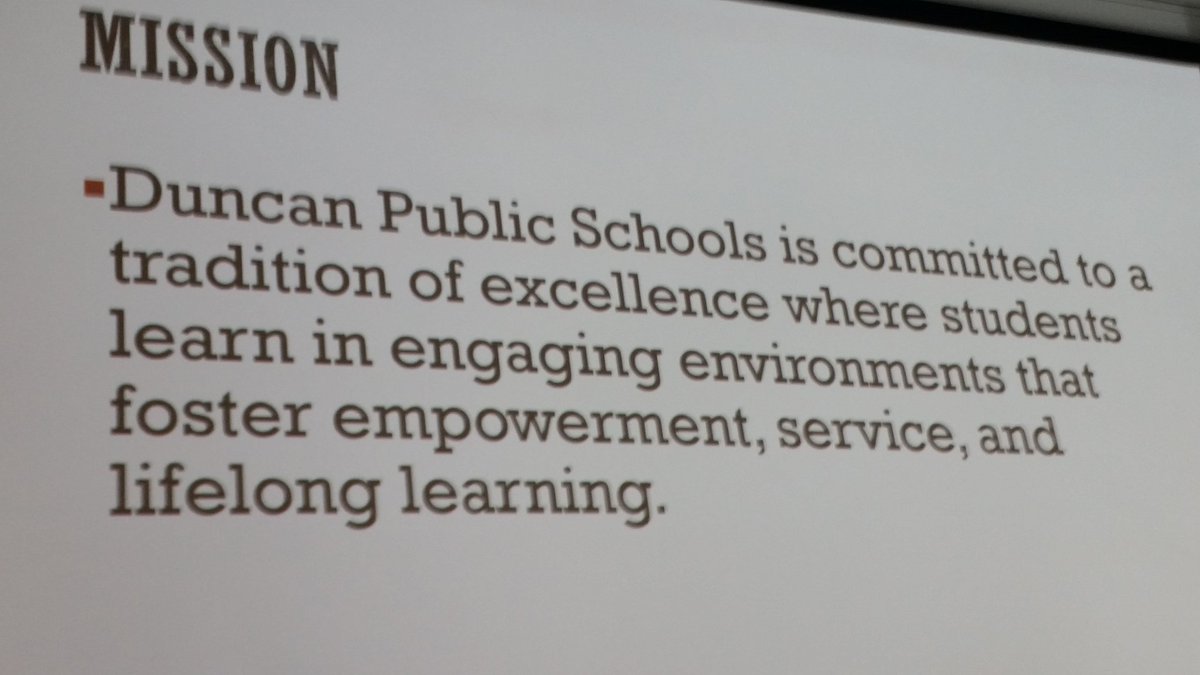derryan11's tweet photo. I think @melhau11 said it best when she pointed out the @DuncanSchools mission. #DPSKickoff https://t.co/EI7MPpTdr3