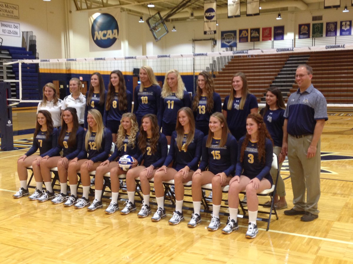 Here is your first look at 2016 @cedarvillevball thanks to @scotthuckphoto / #BackTheJackets!