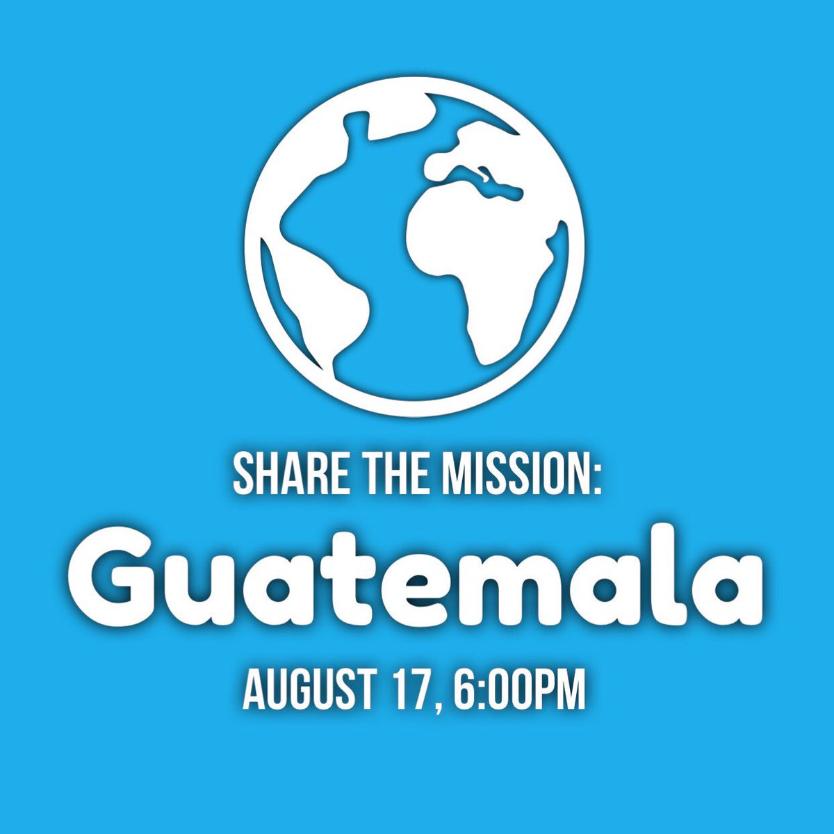 FHBC_students's tweet photo. S H A R E // Wednesday at 6pm our Guatemala team will be sharing about their trip this summer. Come check it out! https://t.co/yFlCRaOVZf