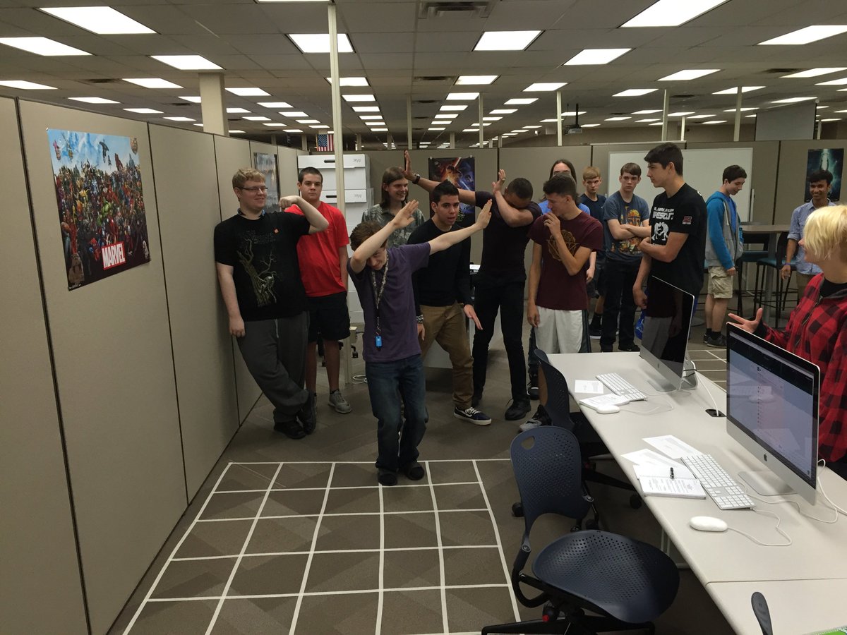 Great fun playing a labyrinth game today! I'm really excited about the students we have in class.