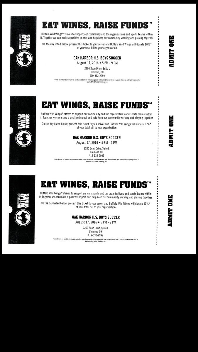OHAthBooster's tweet photo. Help support the boys' soccer program at BWs in Fremont Weds 8/17 5-9p.   Take the attached coupon https://t.co/qXDmExeue9