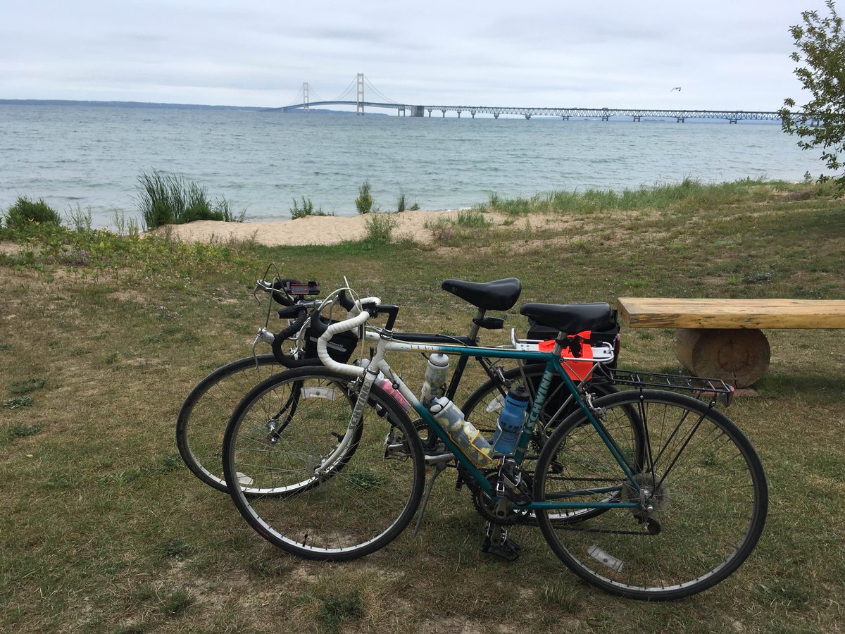 MittenStatePro's tweet photo. We made it! #lmbtours #shorelinewest #mibicyclists https://t.co/bGr3vQ1719
